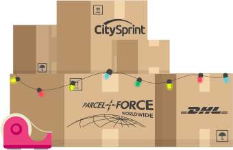 Christmas banner boxes-left